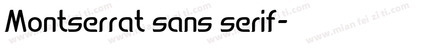 Montserrat sans serif字体转换